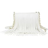 Solene Fringe Crossbody Shoulder Bag with Strap, Tassel Messenger bag, Country Style Western Fringe Purse for Women