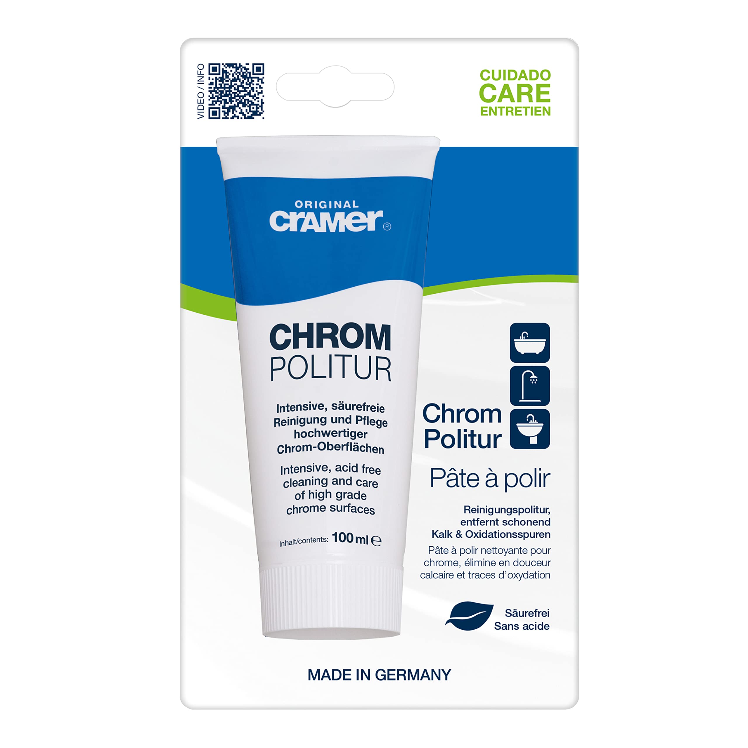 Cramer 30150 Chrome Post Polish Concentrate 100 ml, White