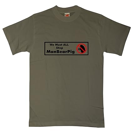 Refugeek Tees - Herren We Must All Stop Manbearpig T Shirt