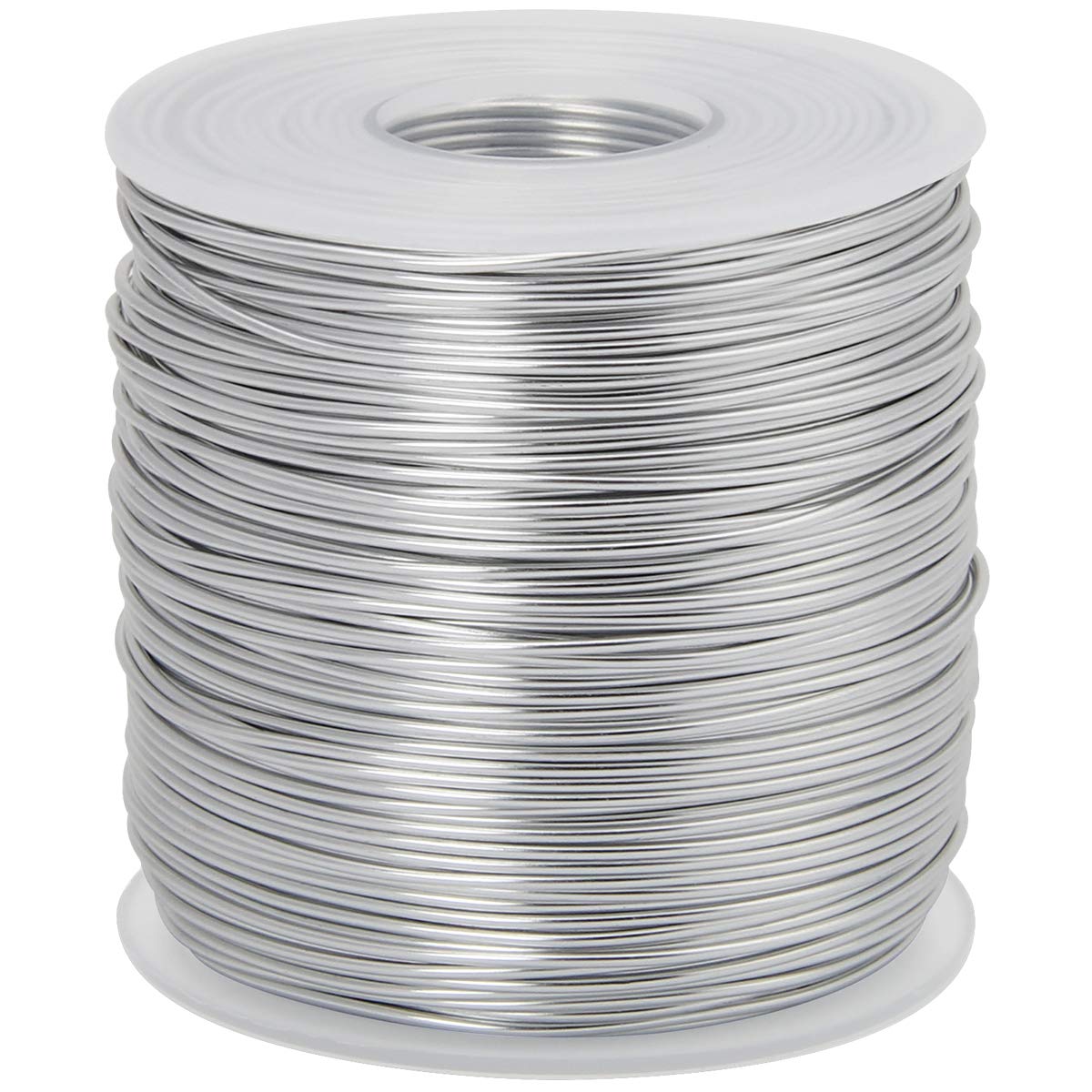 CoiTek 18 Gauge (1 mm) Aluminum Craft Wire 328 FT (100 m) - Bendable Soft DIY Metal Art Wire for Crafting - Silver