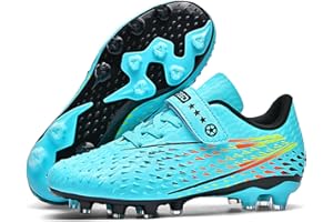 tevzolpa Soccer Cleats for Kids Turf Soccer Shoes Indoor Boys Girls Football Shoes Youth TF AG Artificial Ground Trainning Athletic Sneakers Outdoor
