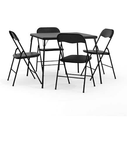 Amazon.com: Desk Folding Table and Chair Set Computer Game Study