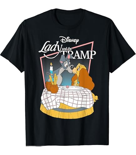 Amazon.com: Disney Lady and The Tramp Dogs T-Shirt : Clothing