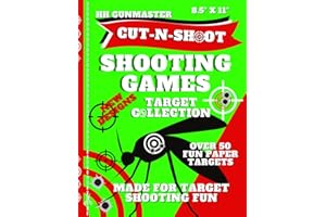 HHGunmaster Cut-N-Shoot - Shooting Games Target Collection Book: Over 50 Fun Paper Targets Designed for BB, Pellet, Air-soft, Pistol, Shot Gun, Rifle & Archery Shooters