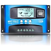 EpRec MPPT 100A 12V/24V Auto Focus Tracking Solar Panel Charge Controller Regulator with Dual USB Port,LCD Display, New Mppt Technical
