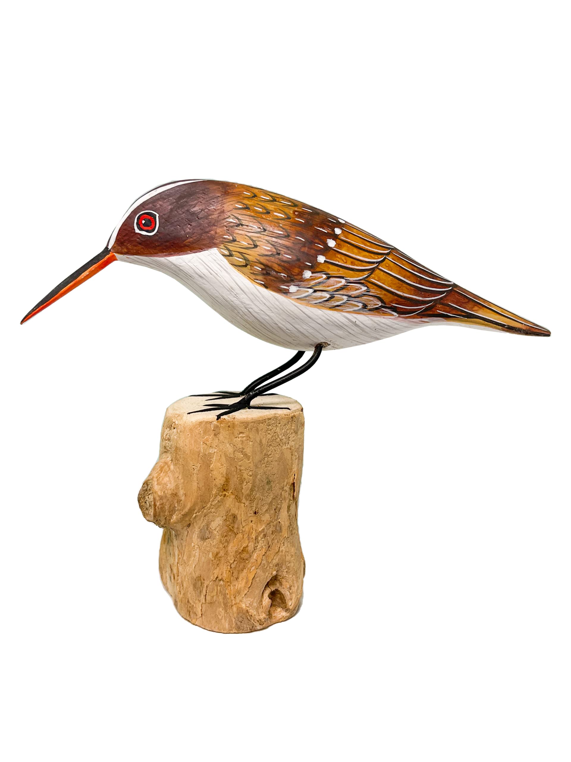 Treecreeper Ornament Hand Carved Carving Figure Wooden Garden Bird Watcher Gift Garden Birds Fair Trade BRD-94