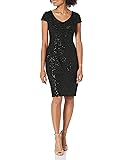 Alex Evenings Women's Knee Length V Neck