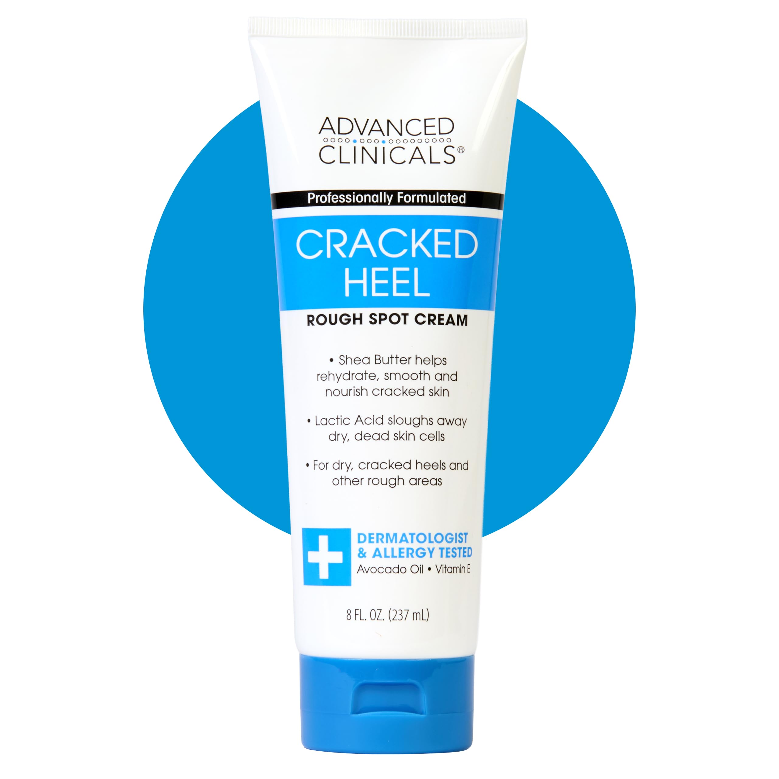 Advanced Clinicals - Cracked Heel Rough Spot Cream - 8 fl. oz.