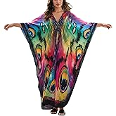 sunforyou Kaftan Dresses for Women Stylish Caftans Plus Size Beach Cover up Soft Loungewear