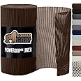 GORILLA GRIP powerGRIP Drawer Shelf and Cabinet Liner, Thick Strong Hold, Non-Adhesive Liners Protect Kitchen Cabinets and Cupboard, Bathroom Drawers, Easy Install, Breathable Mat, 20" x20', Chocolate