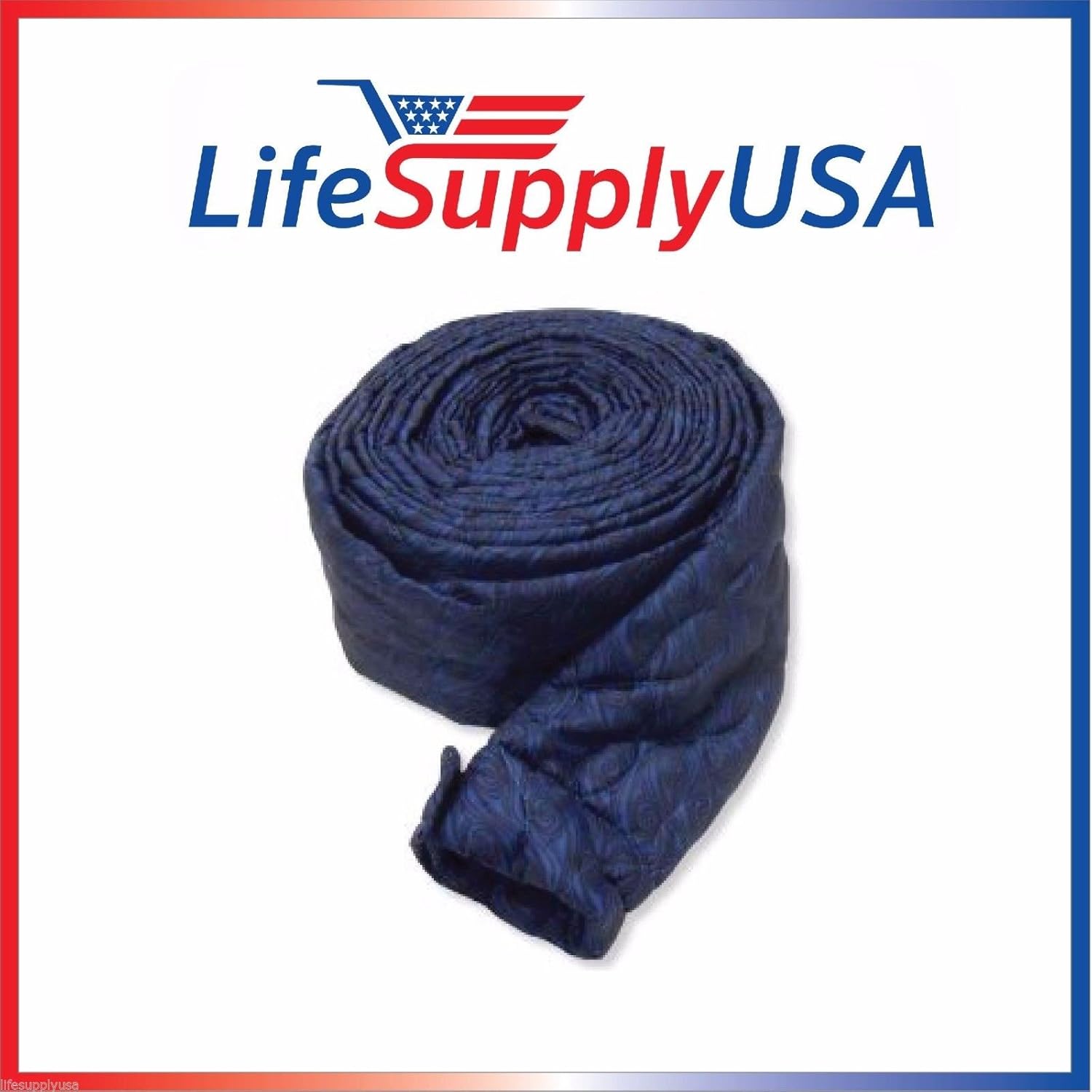 LifeSupplyUSA 35 Ft Quilted Padded Central Vacuum Hose Cover with Zipper - Household Vacuum Hoses