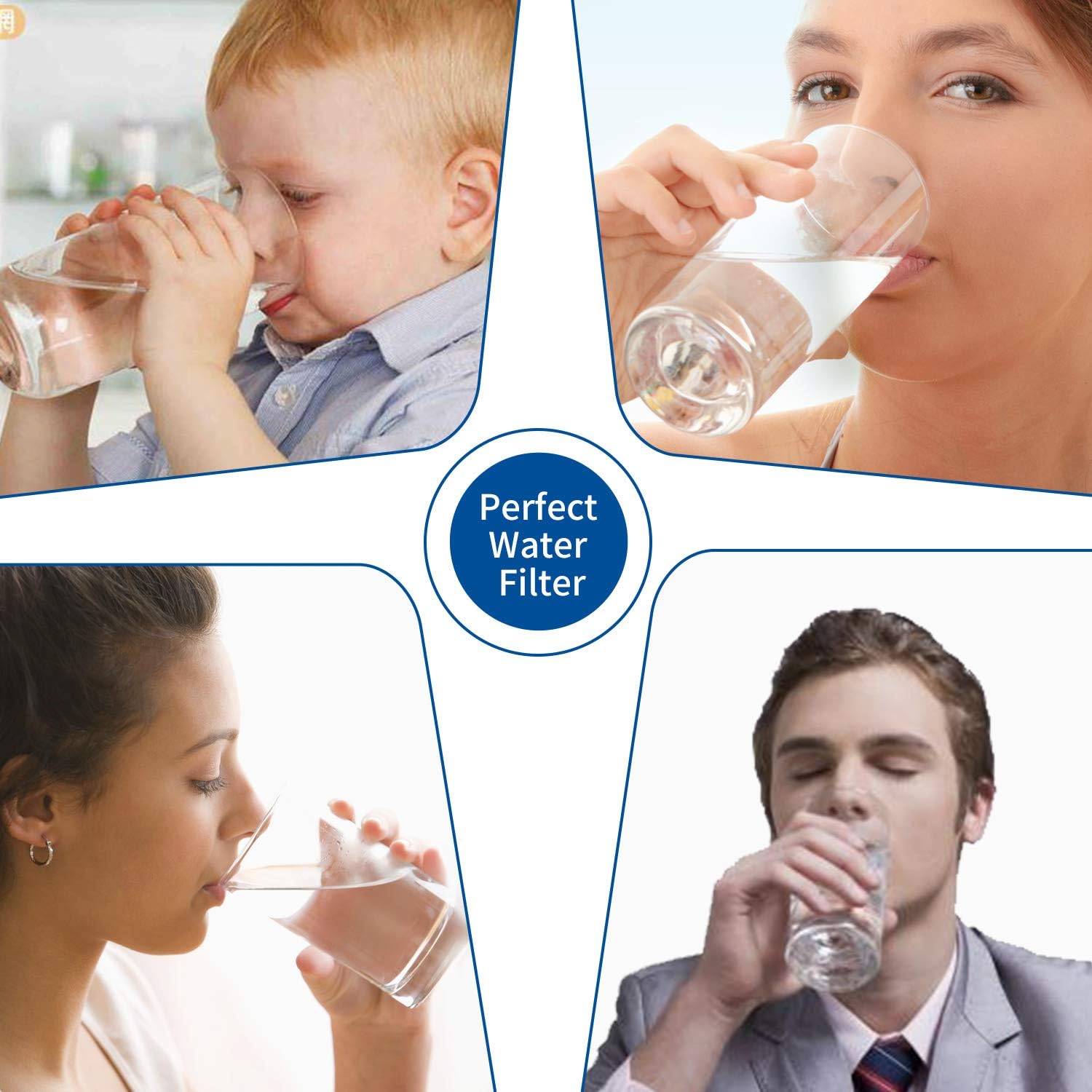 MWF Refrigerator Water Filter for GE Replacement Compatible With GE MWF MWFP MWFA GWF Refrigerator Water Filter (2 Packs): Kitchen & Dining