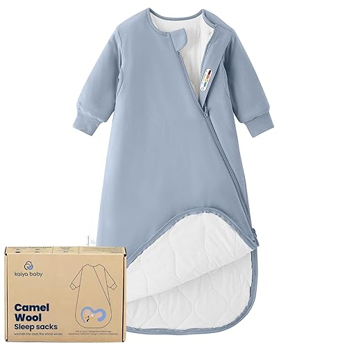 kaiya baby Unisex Sleeping Bag for Babies and Toddlers 3.5 Tog Sleep Sack 6-18Months, Long Sleeve Sleep Sack, Wearable Blanket Baby, One Piece with Sleeves, Gifts for Baby