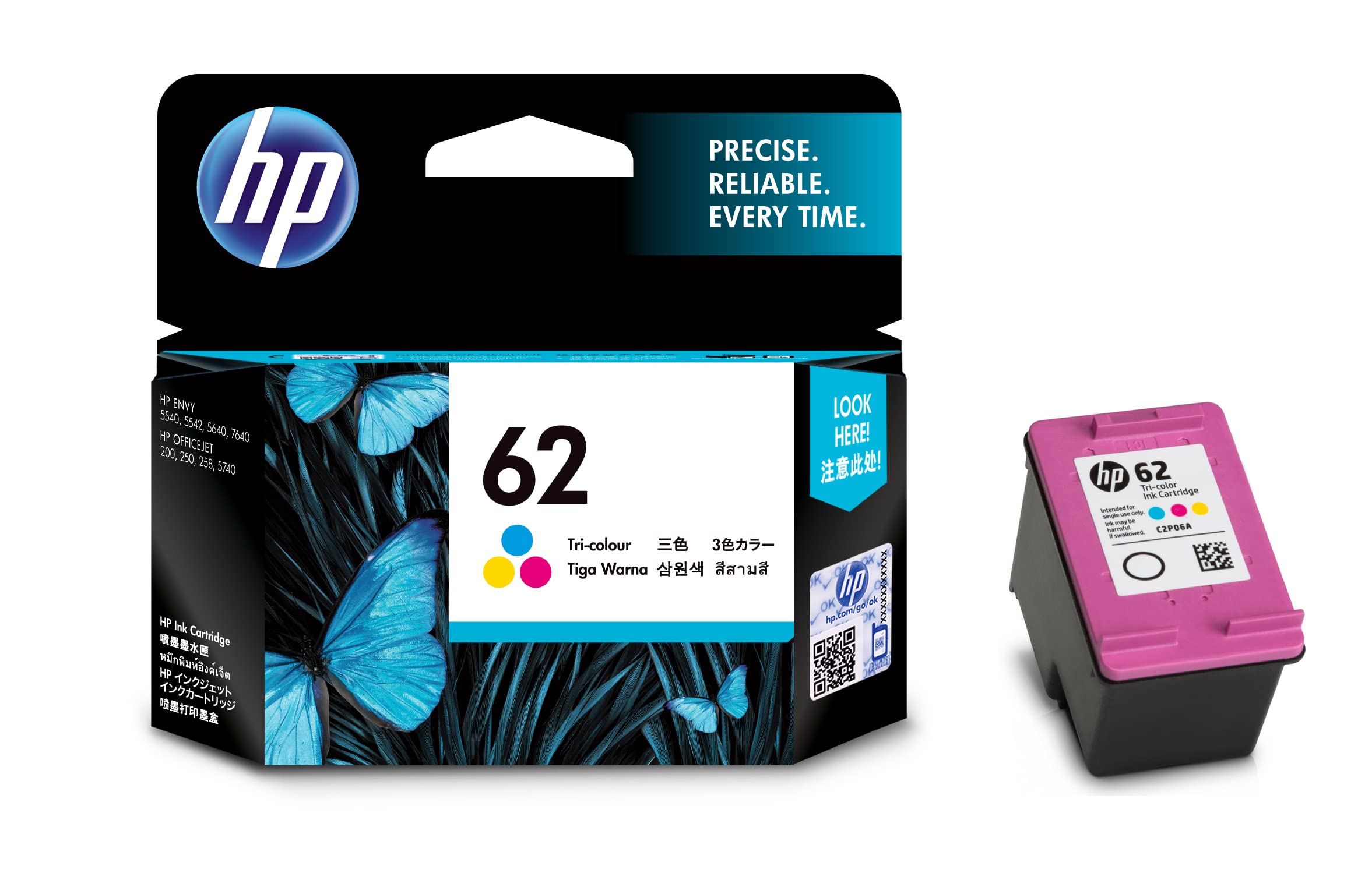 HP HP62 純正 インクカートリッジ カラーの商品画像