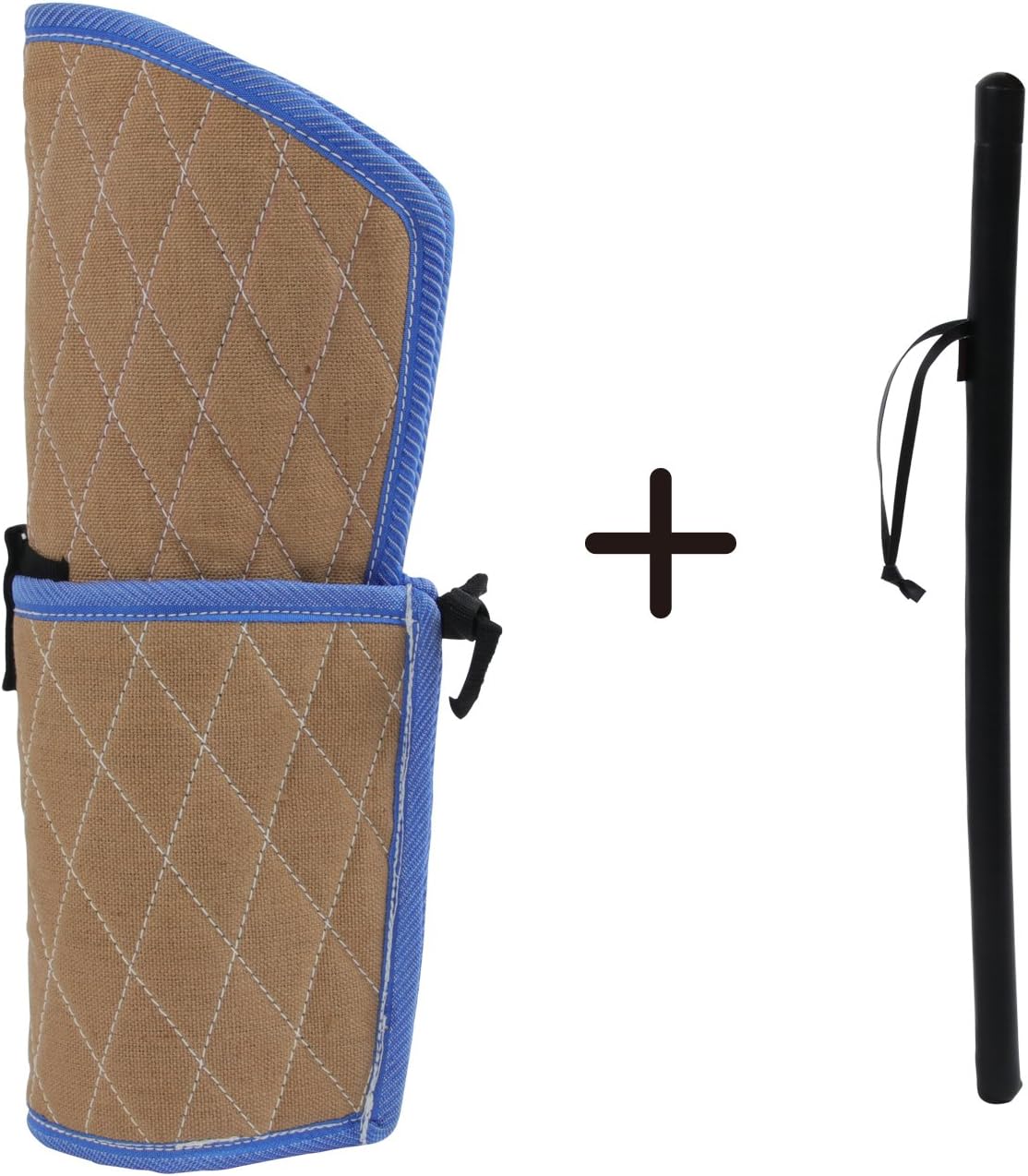 SWEET DEVIL Dog Training Bite Sleeve Arm Protection+PU Leather Whip Agitation Stick Kit for Young Dogs Puppy Work Dogs