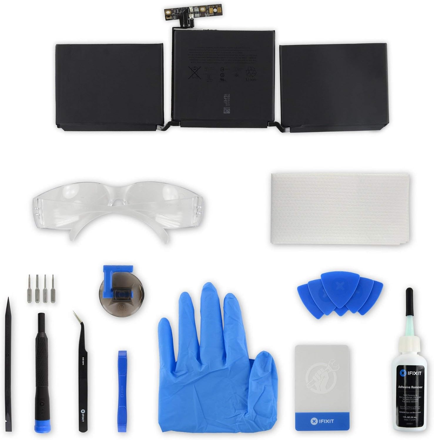 Amazon Com Ifixit Battery Compatible With Macbook Pro 13 Retina Function Keys Late 16 17 Fix Kit Electronics