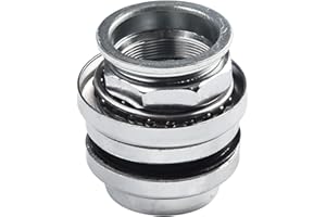 28.6mm Headset for E-for Bike and Electric Scooter – Front Fork Threadless Headset Set, Metal Construction, Compatible with 1