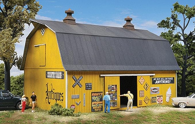 Amazon Com Walthers Cornerstone Antiques Barn Kit Toys Games