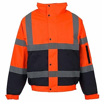 My Shoe Store - Herren Sicherheitsjacke Kapuzen Bomberjacke - Wasserfest