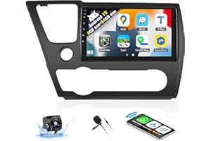 SIXWIN 4G+64G Android 13 Car Stereo for Honda Civic 2013-2017 9 Inch Touch Screen with CarPlay Android Auto Mirror Link UI Bl
