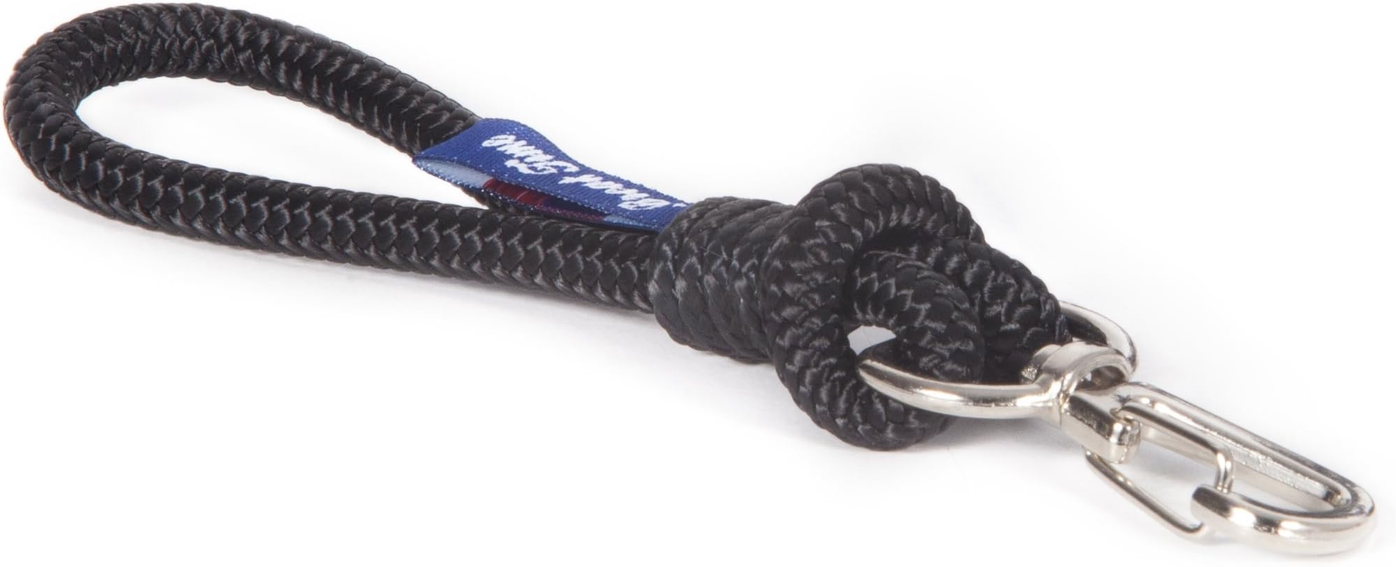 High-quality all black handmade nautical maritime yachting rope fashionable waterproof light key-chain key-ring car-ring charm - ZADAR COLLECTION