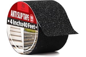 ROSEUP 4" x 40Ft Heavy Duty Anti Slip Tape for Stairs Outdoor/Indoor Waterproof Grip Tape Safety Non Skid Roll for Stair Step