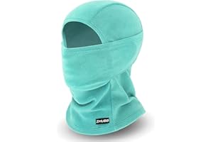 ZMUBB Kids Fleece Balaclava Ski Mask,Face Mask Neck Warmer for Boys Girls,Windproof Face Cover for Cold Weather Skiing Cycling