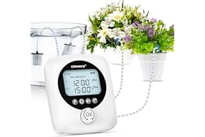 Chtoocy Automatic Plant Waterer for 30 Potted Plants - 98FT Dual Pumps Automatic Watering System, Vacation Self Watering Drip Irrigation System & Plant Watering Device with Programmable Water Timer