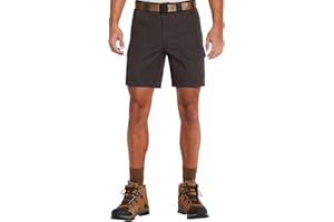 Savane Mens 8” Hiking Cotton Cargo Shorts with Tech Pocket (Available in Big and Tall)