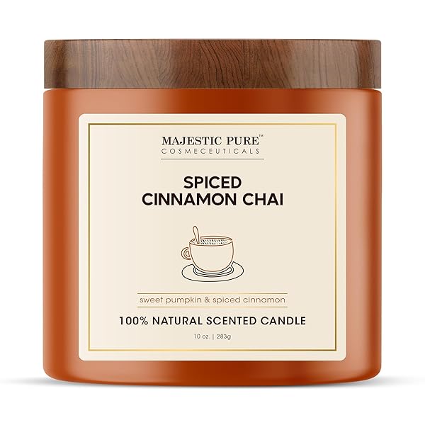 MAJESTIC PURE PUMPKIN CINNAMON SCENTED CANDLE WITH UPTO...