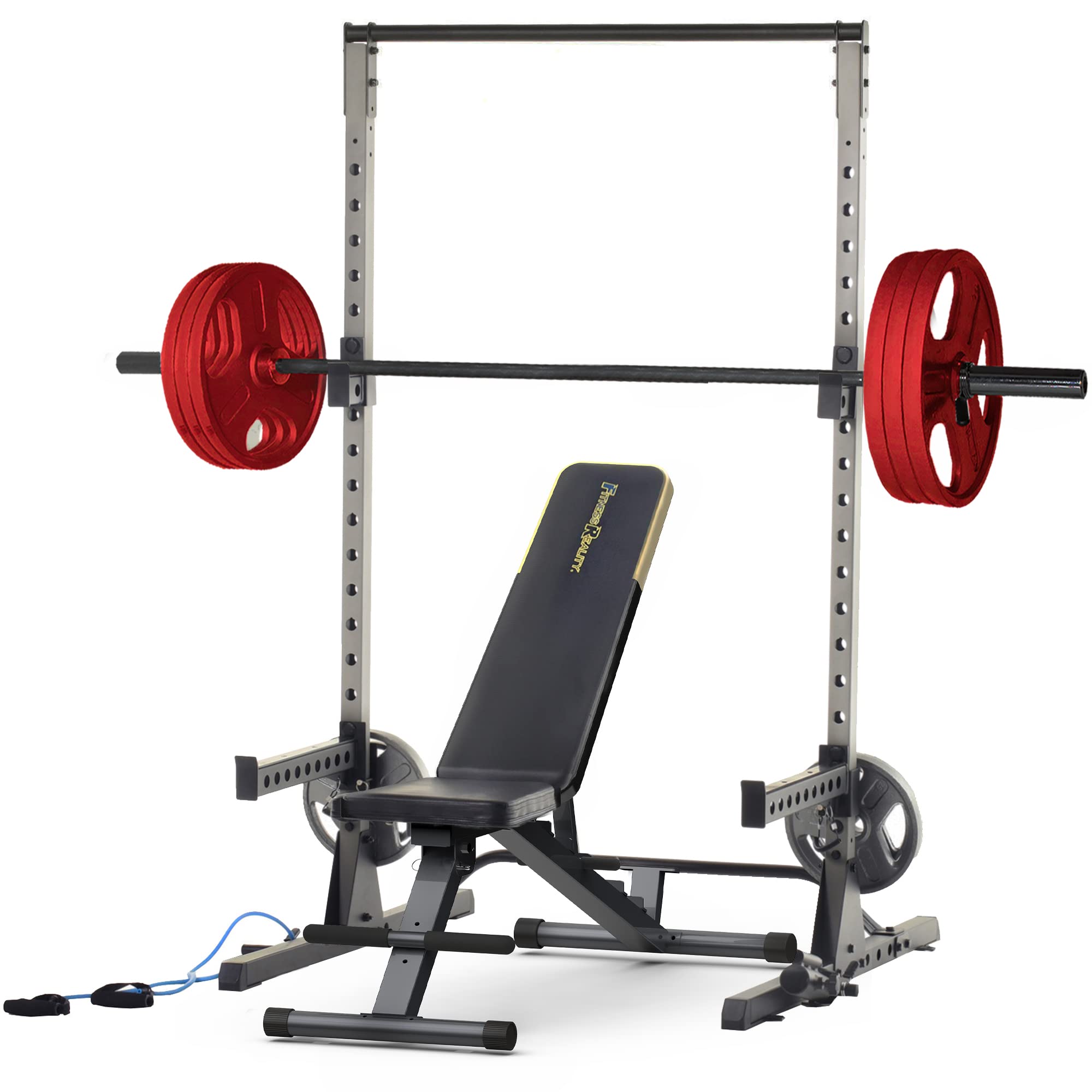 Fitness Reality Multi-Function Adjustable Power Rack Squat Stand