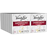 Vanity Fair Impressions Beverage Napkins, 480 Count Paper Napkins (12 Packs of 40 Napkins)