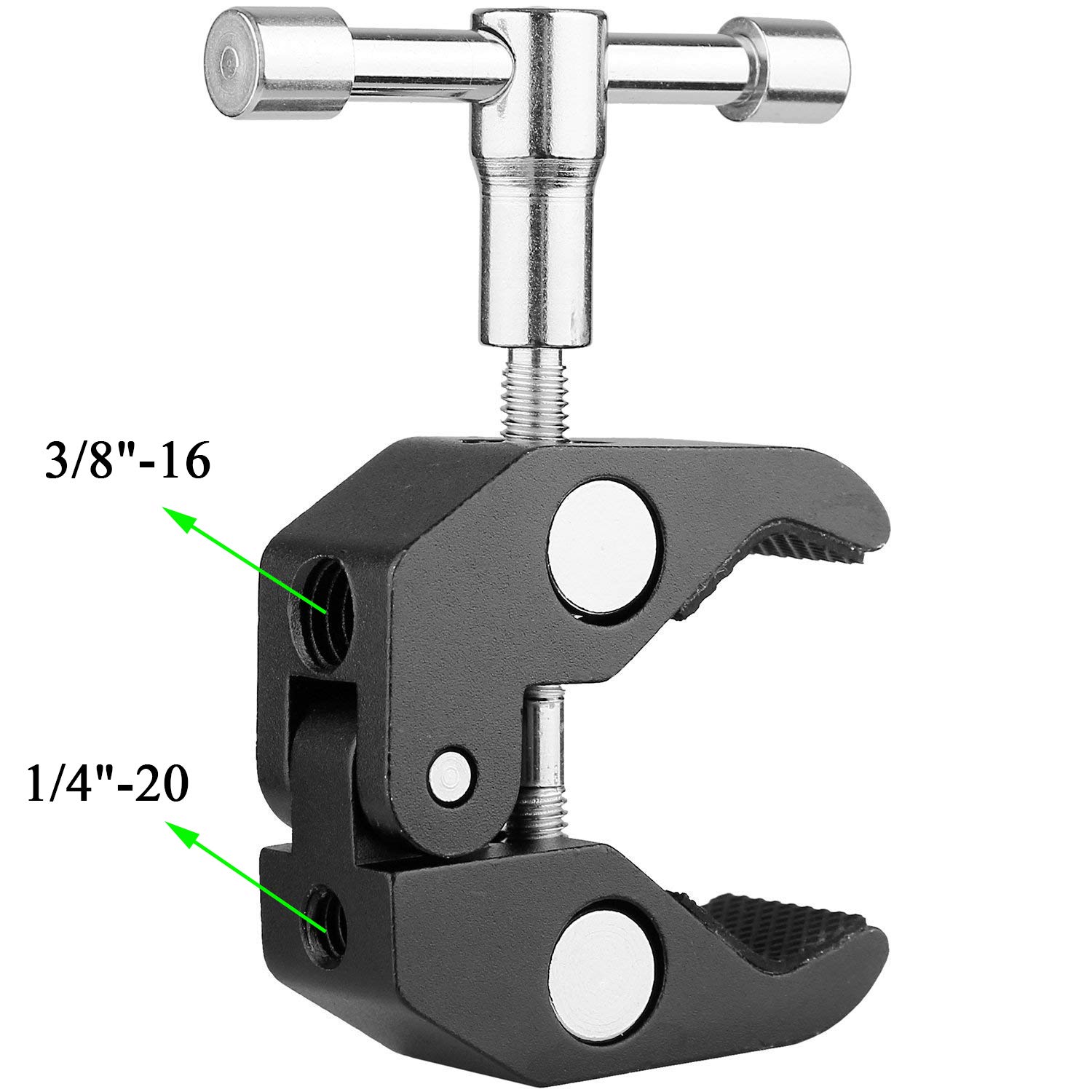 Homeet Clamp Mount for Action Camera with Ball Head Clamp Stands Metal with 1/4\