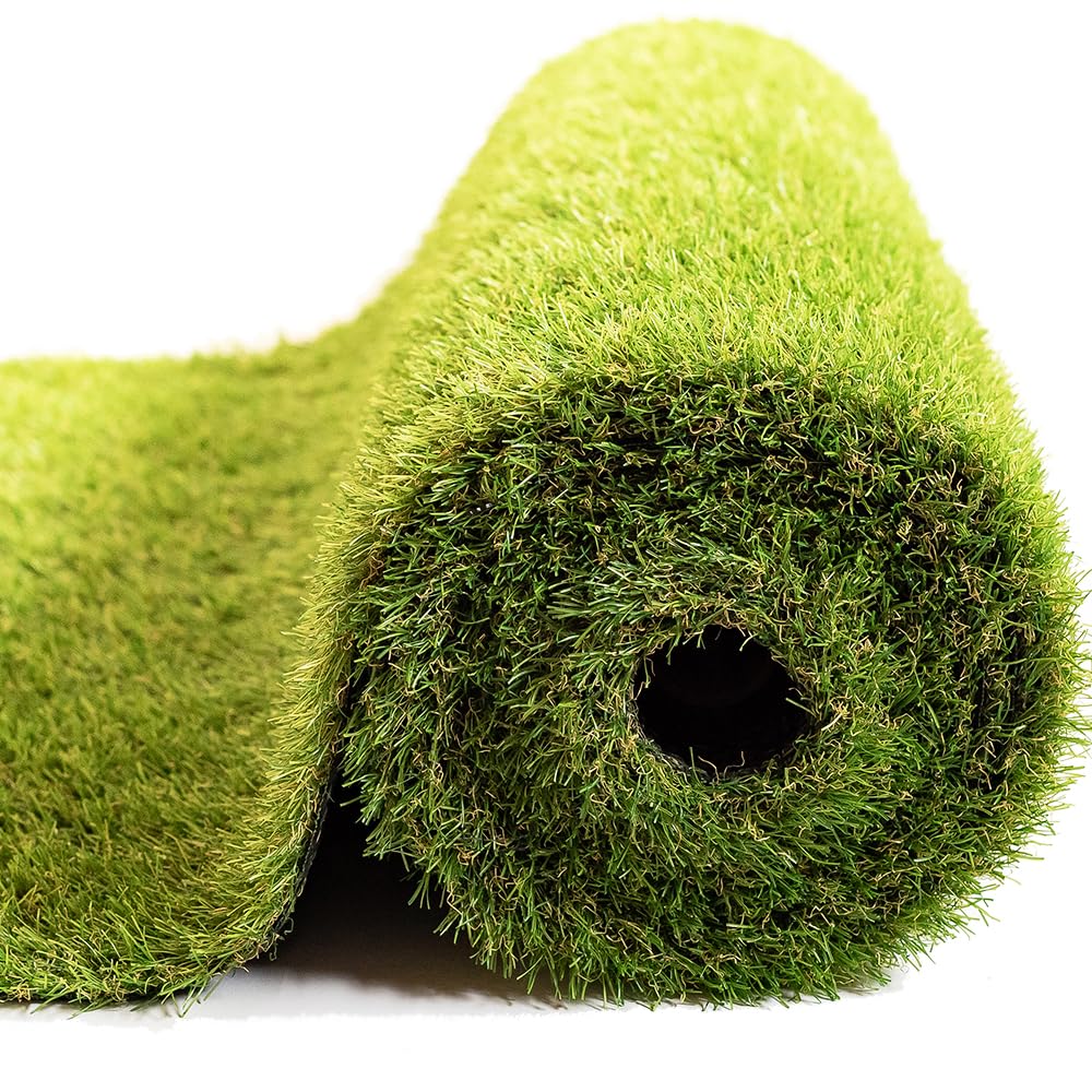 グッドライフウッド(Good Life Wood) 人工芝ロール 1mx10m 芝丈30mm 固定ピン22本付 つや消し加工 4種類芝編み込み 耐UV仕様 2レイヤー構造 滑り止め マット カット可能商品画像