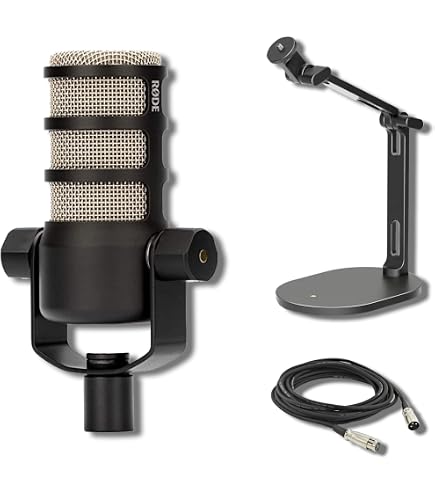 Amazon.com: Rode PodMic Dynamic Broadcast Microphone Bundle with