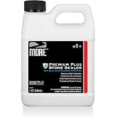 MORE Premium Plus Stone Sealer Protector for Countertops - Natural Stone, Marble, Granite Surfaces - Advanced Formula (Quart / 32oz)
