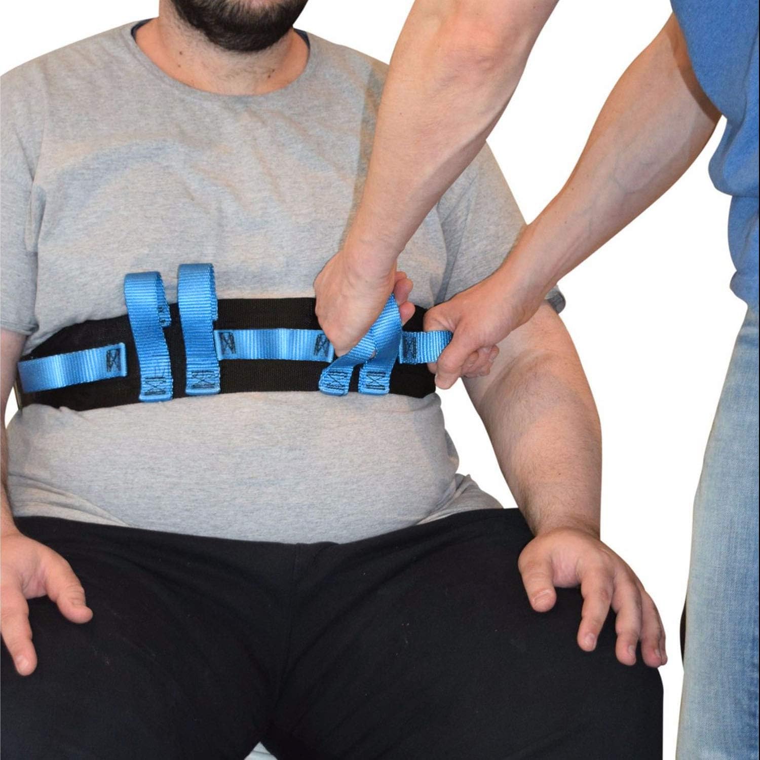 Medical Gait Belt Transfer Assist Device with 7 Handles Mobility
