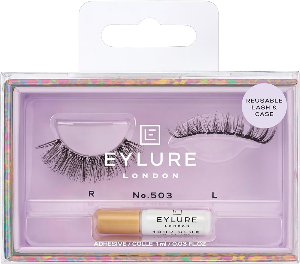 Eylure Lash Case No. 503 Wisp Lh Style Reusable Handmade 10 Wear Lash Glue
