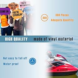300 Pieces 30 Sheets Letter Stickers,Self Adhesive