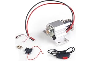 Dyno Racing Front Brake Line Lock Kit Stainless Steel Valve Assembly Heavy Duty Type Roll Control Thread Size 1/8NPT Universal Compatible with Brakes,Drag Race,Hill Holder (Silver)