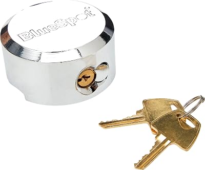 Blue Spot Tools 73 mm Round Shackleless Padlock 5 Pin Brass Tumbler
