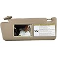 SAILEAD Left Driver Side Sun Visor Replacement Compatible with Toyota Tacoma 2005 2006 2007 2008 2009 2010 2011 2012 Visor Assembly Without Light 74320-04181-B1 (Sand Beige)