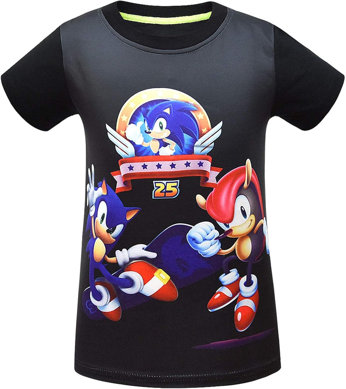 Sonic Boys Short Sleeve T Shirt Kids TShirt 3D Print The Hedgehog