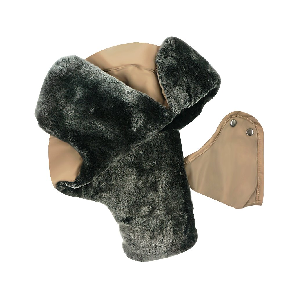 Winter Trooper Hat,Trapper Hat with Detachable Water Resistant Facemask Mask,Ear Flap Chin Strap with Windproof Mask