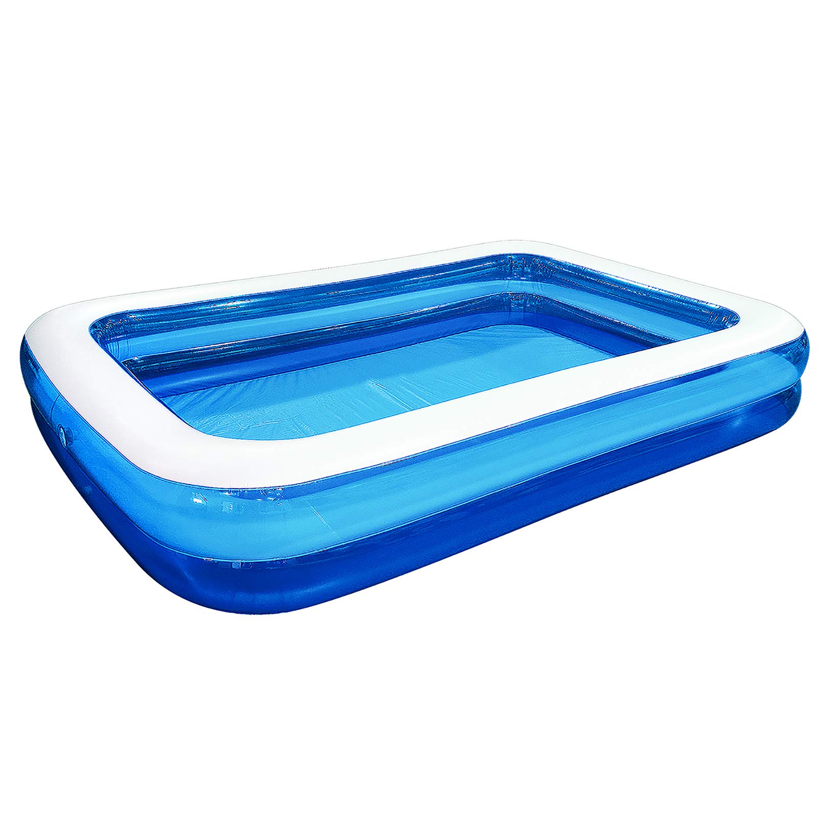 Photo 1 of Inflatable Kiddie Swimming Pool,Outdoor Blow Up Rectangular Pool for Kids and Toddler(120"x72"x20")