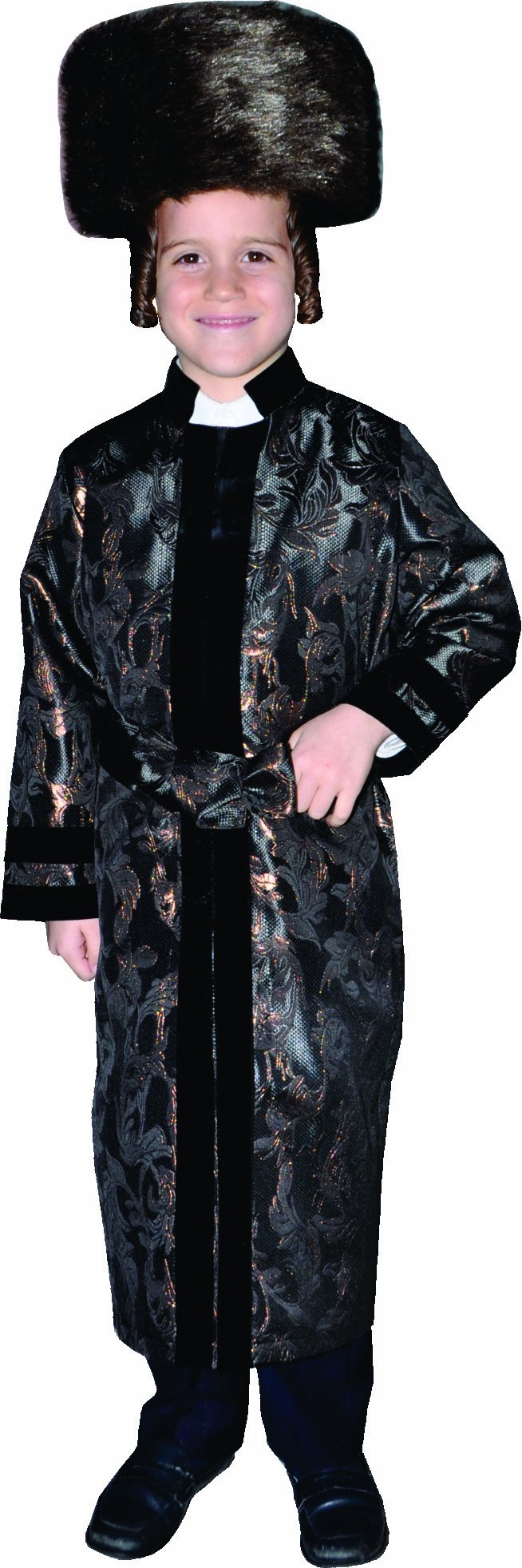 Dress Up America Kid’s Black Rabbi Coat - Beautiful Dress Up Set for Role Play