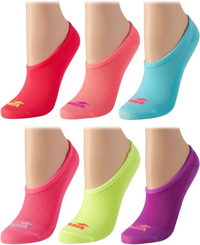 Avia Woman's Microfiber No Show Breathable Athletic Performance Liner