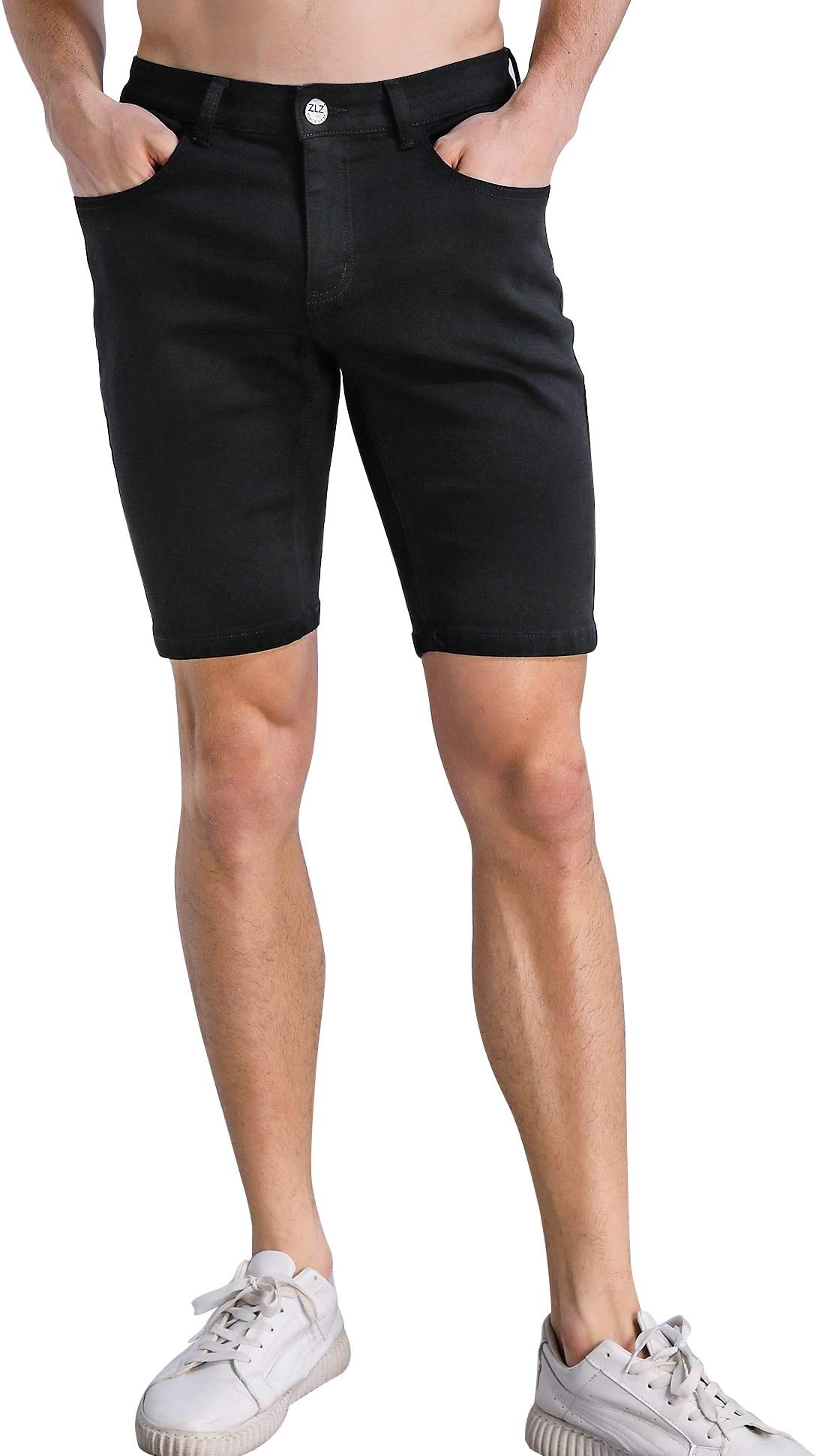 ZLZ Slim Jean Shorts for Men
