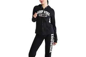 AEROPOSTALE womens Logo Full Zip Hoodie- Arches- 1987