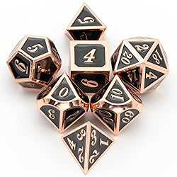 DND Dice Set, D&D Polyhedral Dice Metal HNCCESG for